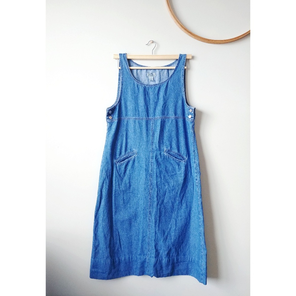 Vintage Denim Overall Dress